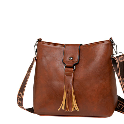 Retro Women's Leisure Bucket Bag Shoulder Messenger Bag