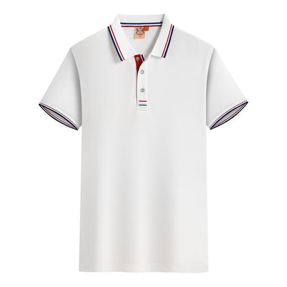 Men’s Summer Lapel Short Sleeve Polo Shirt – Lightweight Slim Fit Casual Top