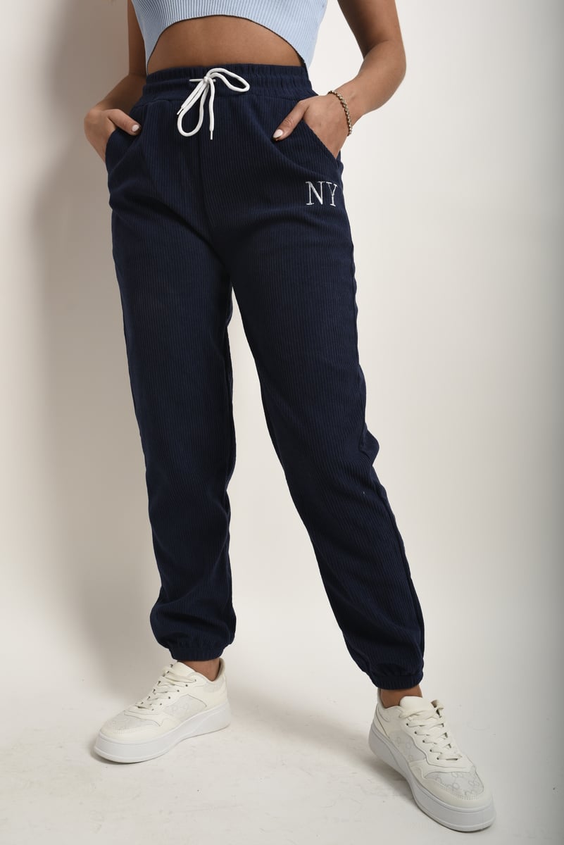 High Waisted Drawstring Trouser with Pockets-2