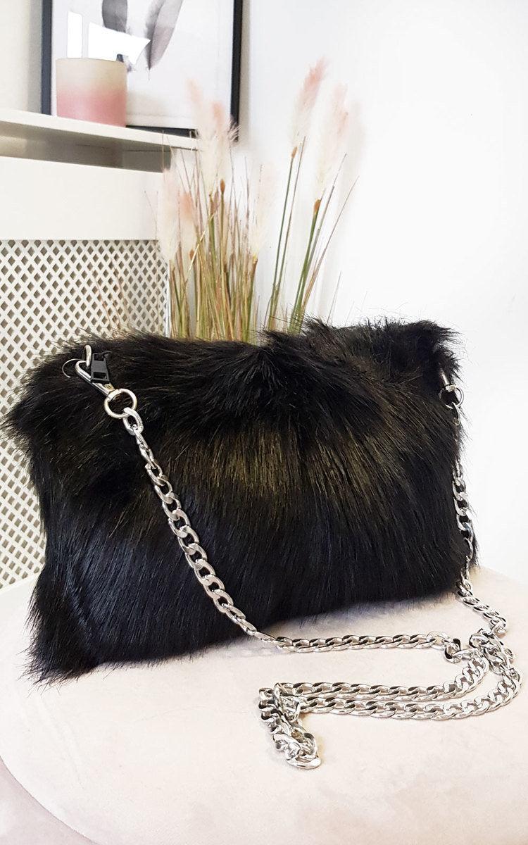 Faux Fur Shoulder Bag