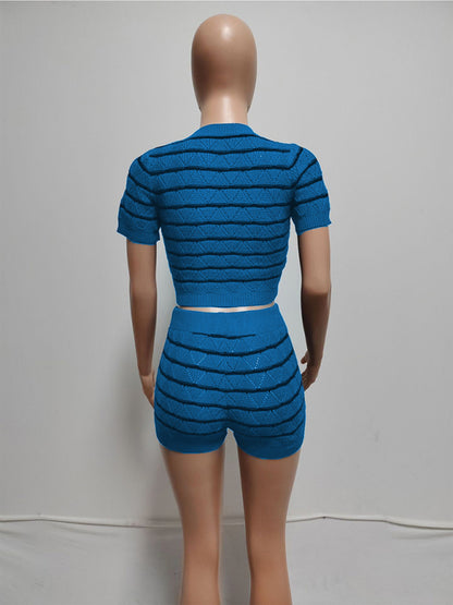Ladies New Fashion Casual Sweater Suit