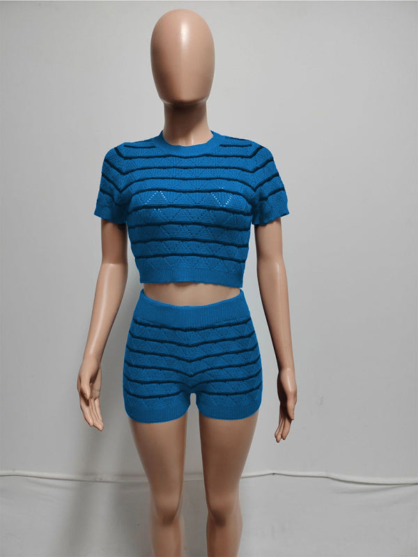 Ladies New Fashion Casual Sweater Suit