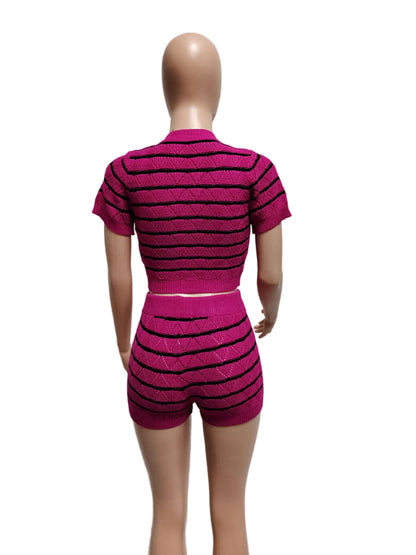 Ladies New Fashion Casual Sweater Suit