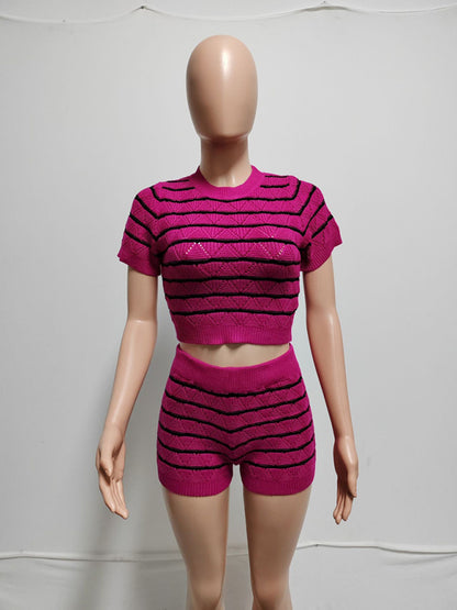 Ladies New Fashion Casual Sweater Suit