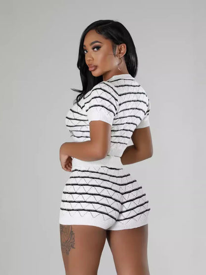 Ladies New Fashion Casual Sweater Suit