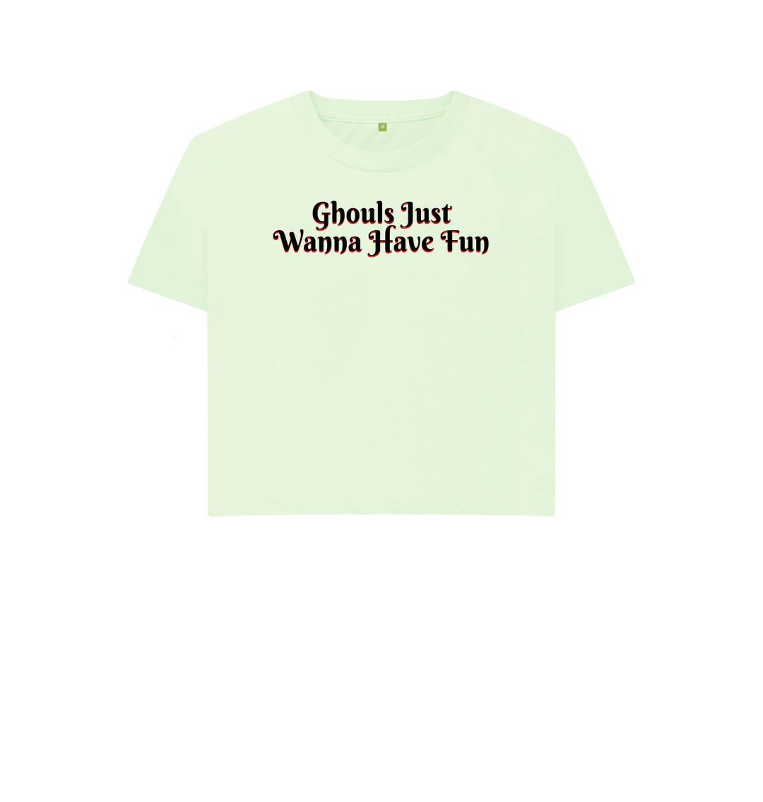 Pastel Green Women's Ghouls Just Print  Top T-Shirts