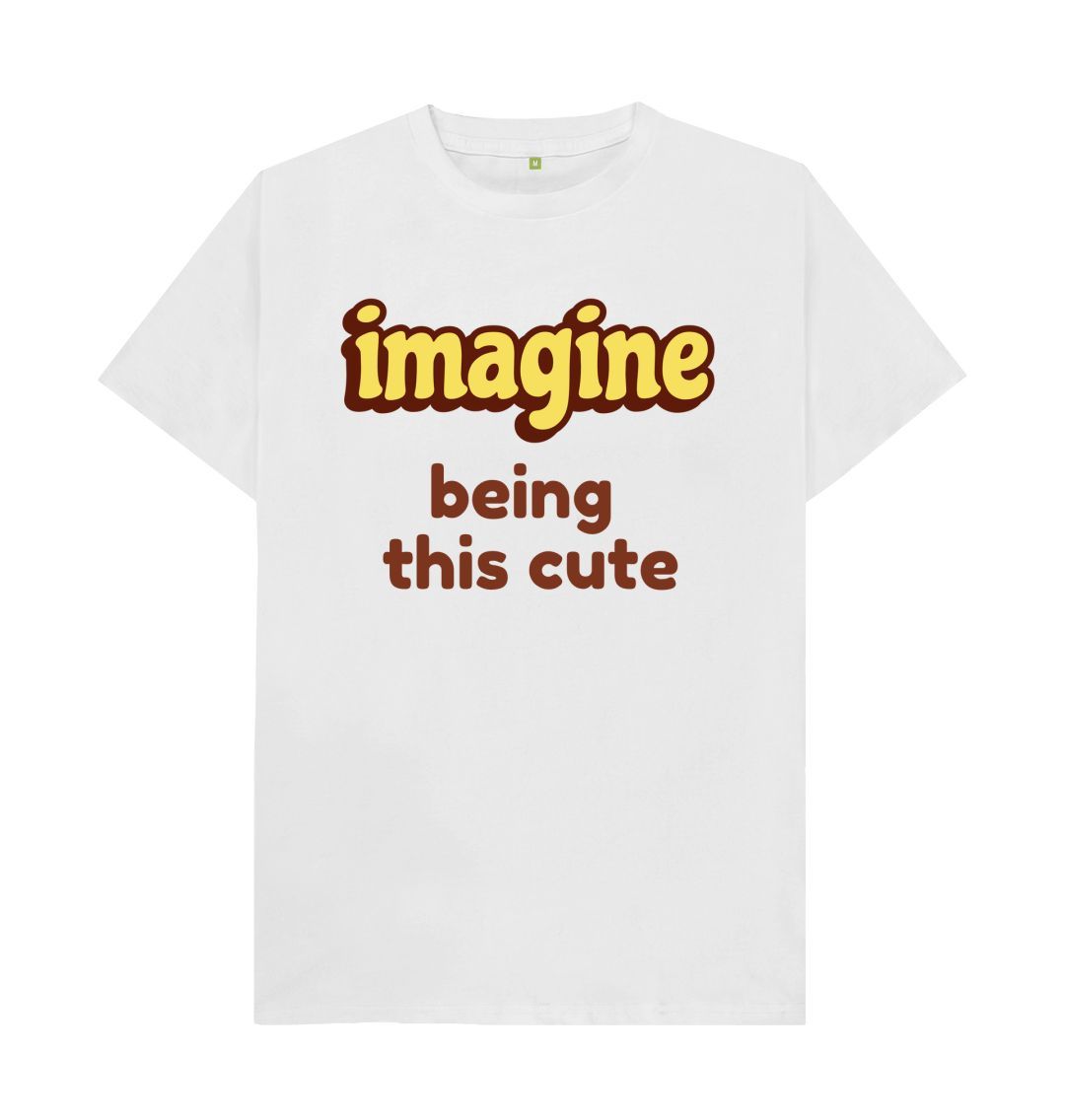 White Men's Imagine Print T-Shirts