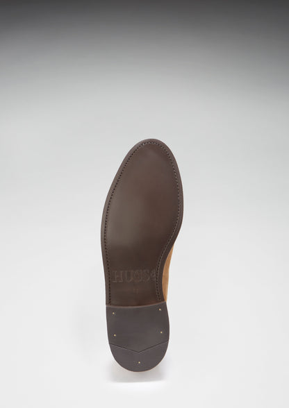 Tobacco Suede Jodhpur Boots, Welted Leather Sole-3