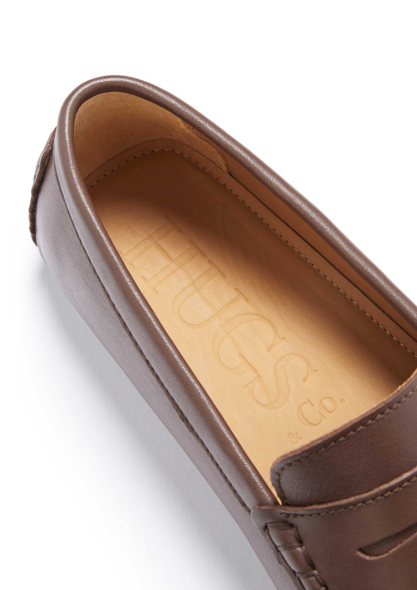 Men’s Penny Driving Loafers – Classic Brown Leather Slip-On Shoes