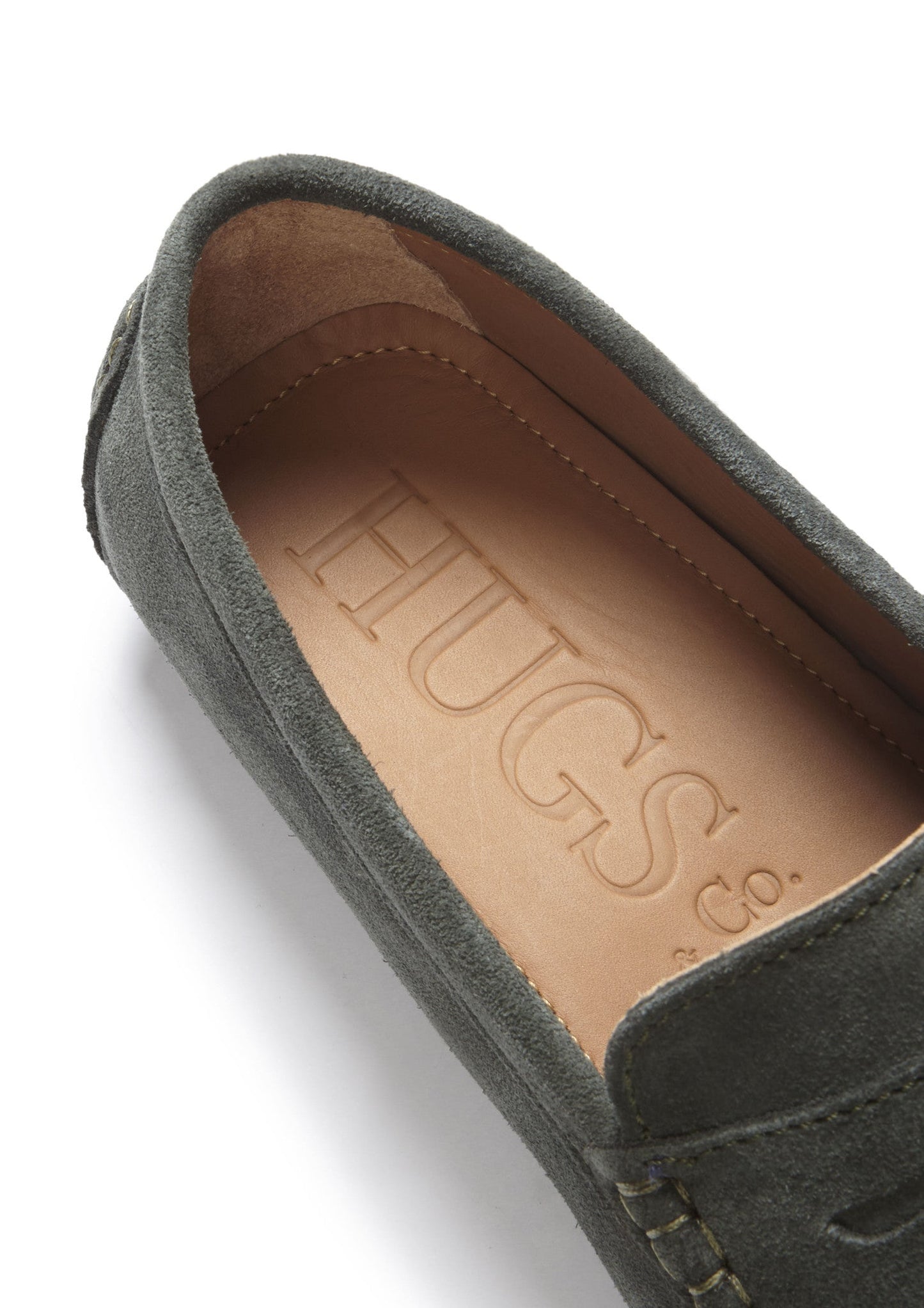 Men’s Penny Driving Loafers – Racing Green Suede Slip-On Shoes