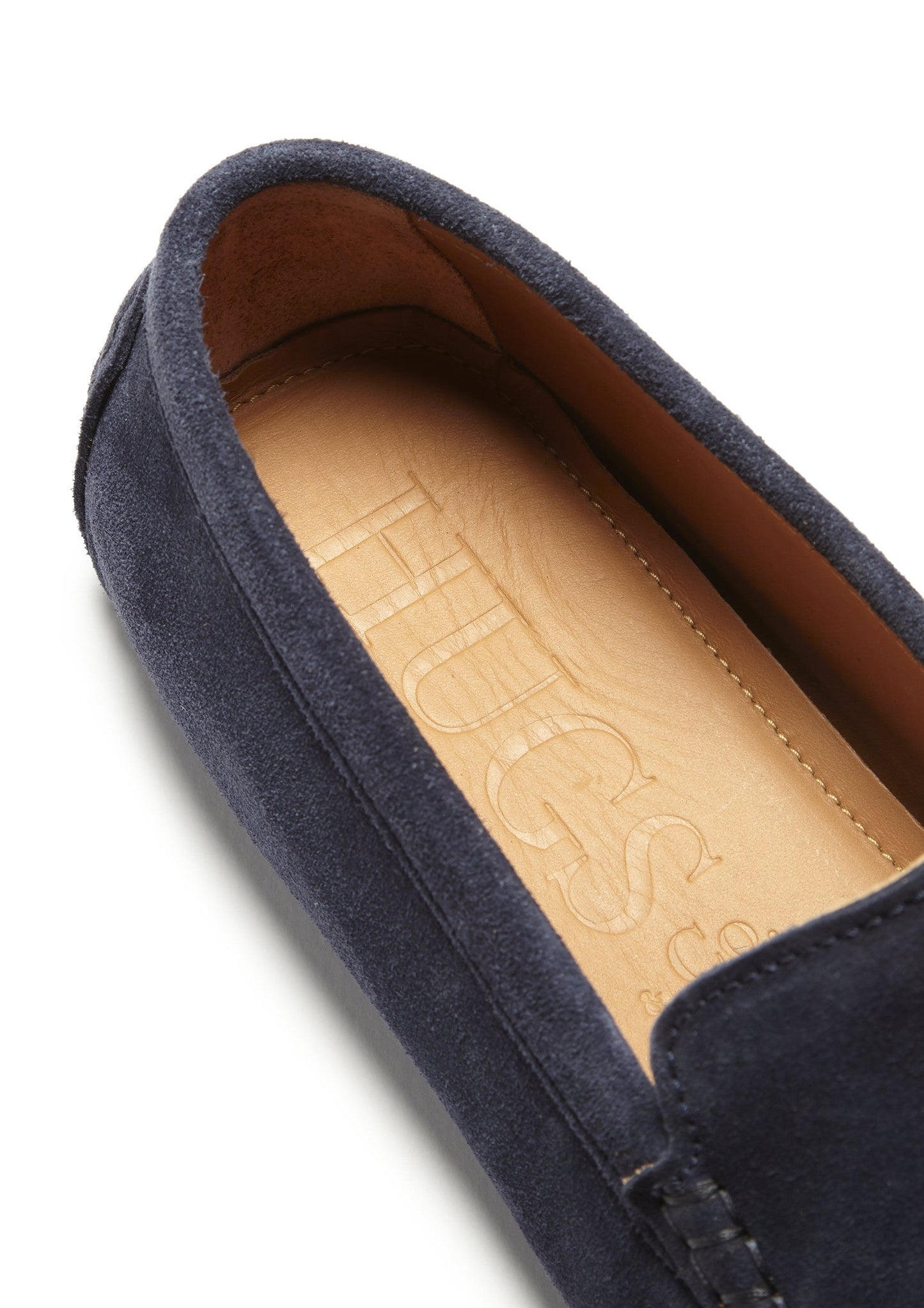 Men’s Tasselled Driving Loafers – Premium Navy Blue Suede Slip-On Shoes