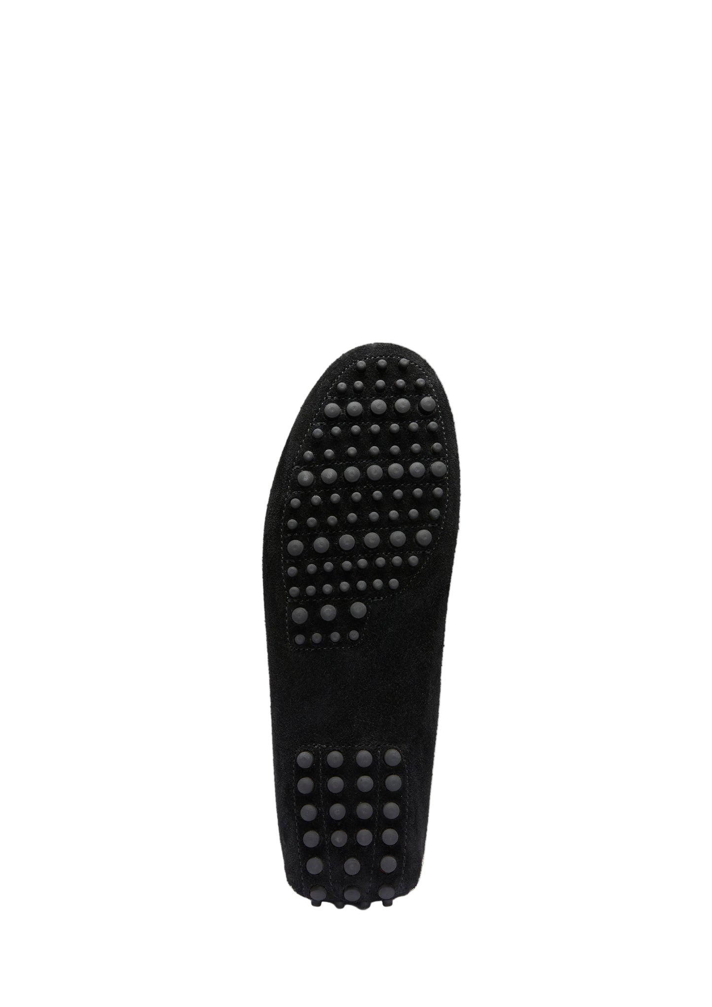 Men’s Tasselled Driving Loafers – Classic Black Suede Slip-On Shoes