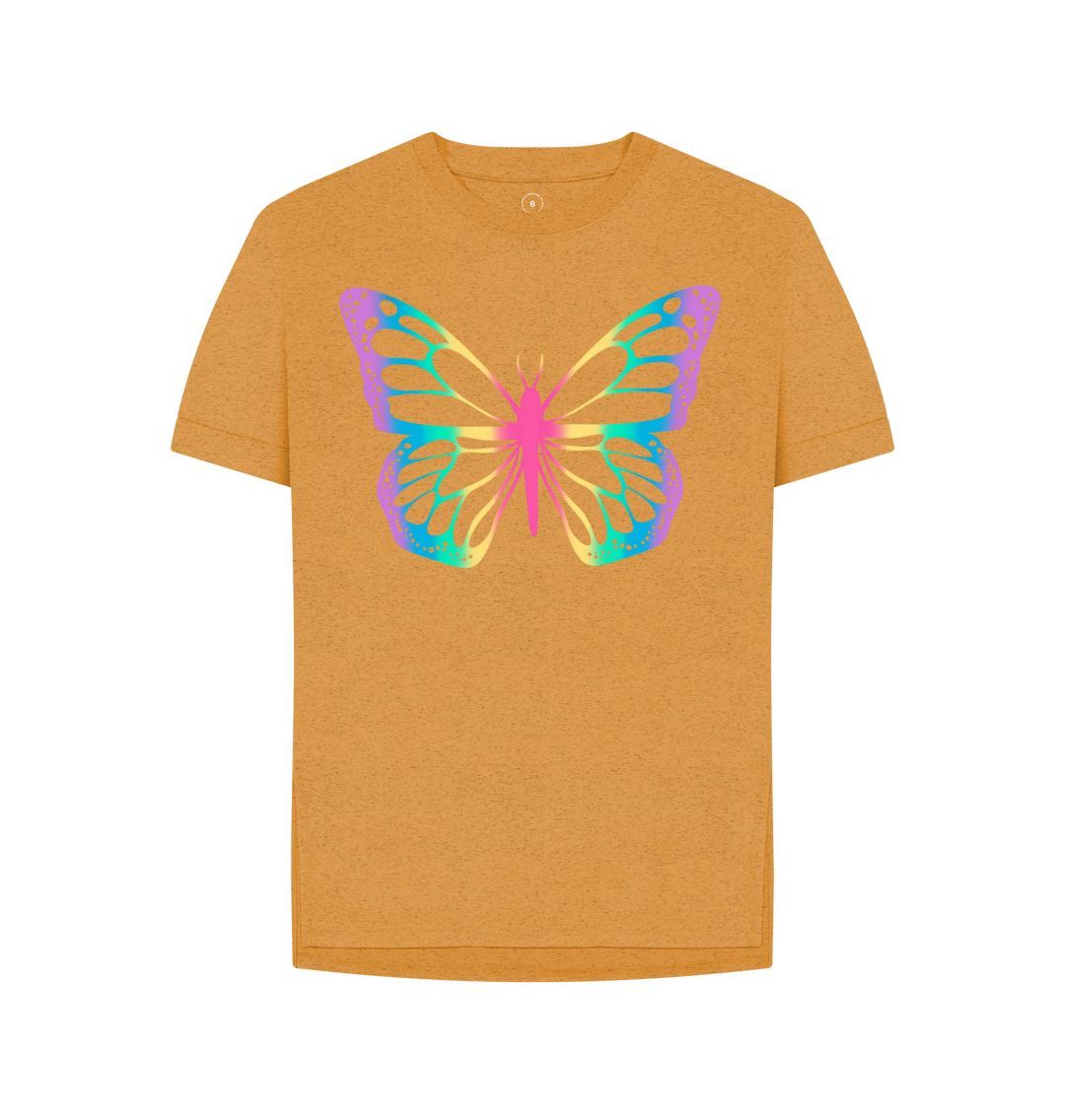 Amber Women's Butterfly Print T-Shirts