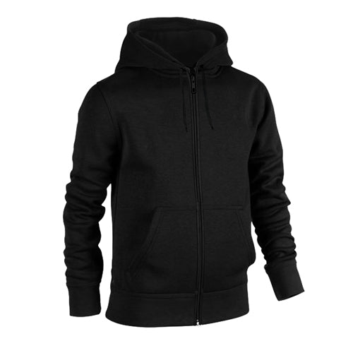 Urban Road Plain Zip Hoodie-4