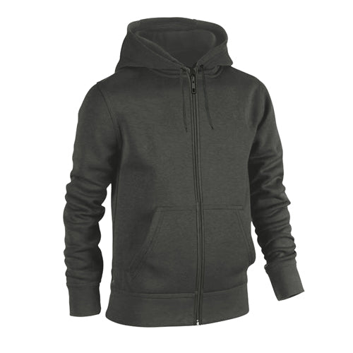 Urban Road Plain Zip Hoodie-5