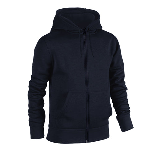 Urban Road Plain Zip Hoodie-3