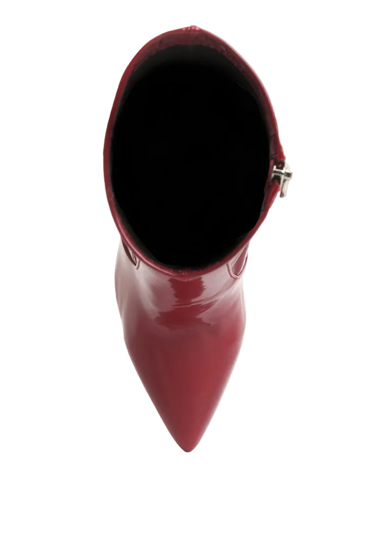 Pluto Block Heel Stiletto Ankle Boot-4