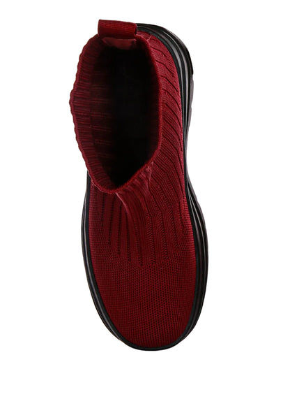 Quavo Knitted Platform Chunky Boots-2