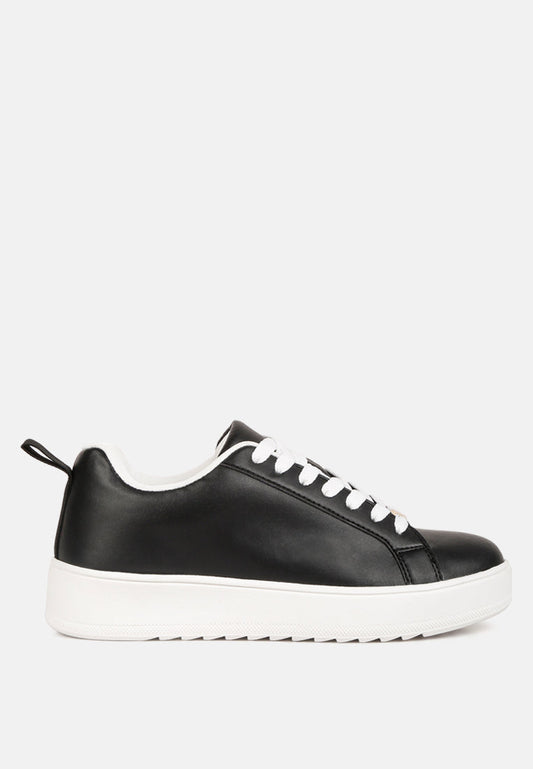 Rouxy Faux Leather Sneakers-0