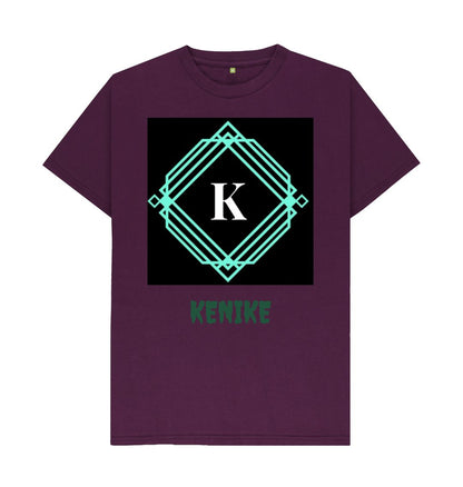 Purple Men's Kenike Brand Print T-Shirts