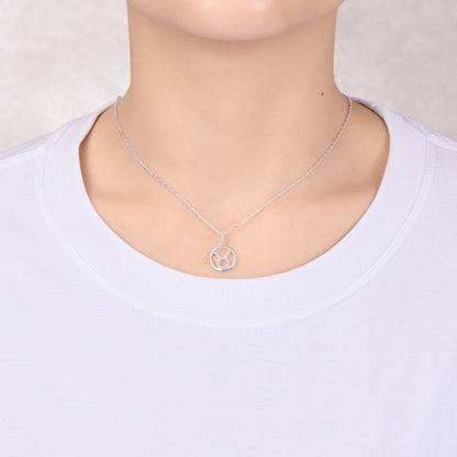 Taurus Star Sign Zodiac Necklace with Zircondia® Crystals