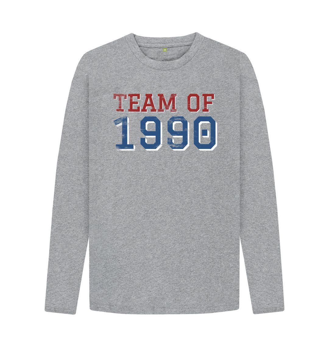 Athletic Grey TEAM OF 1990 Print Men's Jumper