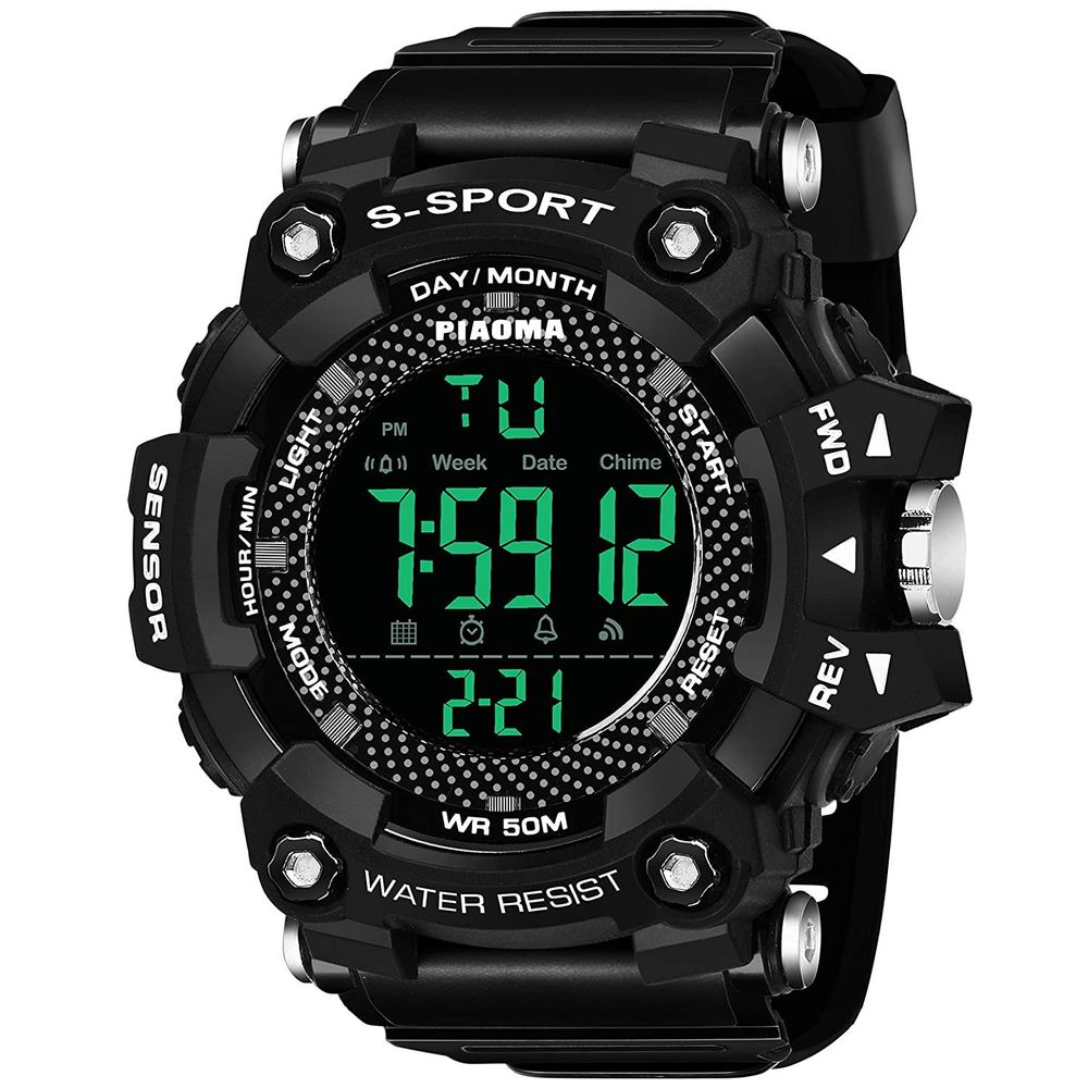 Piaoma Mens Digital water proof watch assorted Model & Colours varied