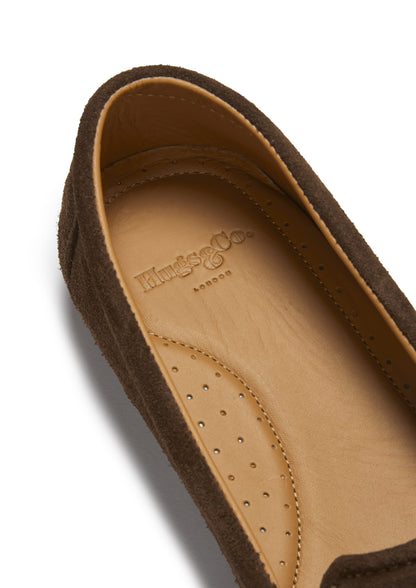 Women’s Tasselled Espadrilles – Brown Suede Slip-On Flats