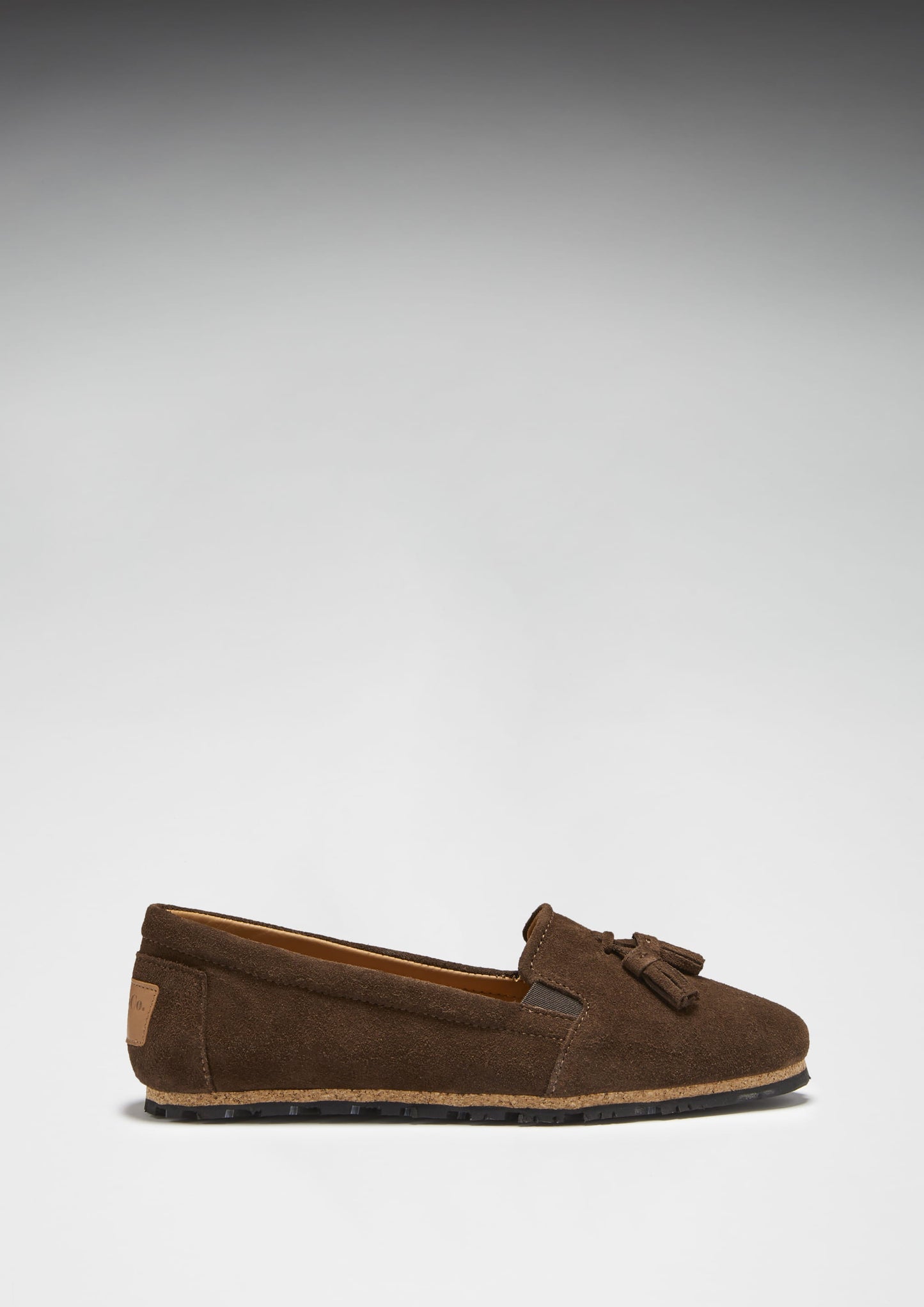 Women’s Tasselled Espadrilles – Brown Suede Slip-On Flats