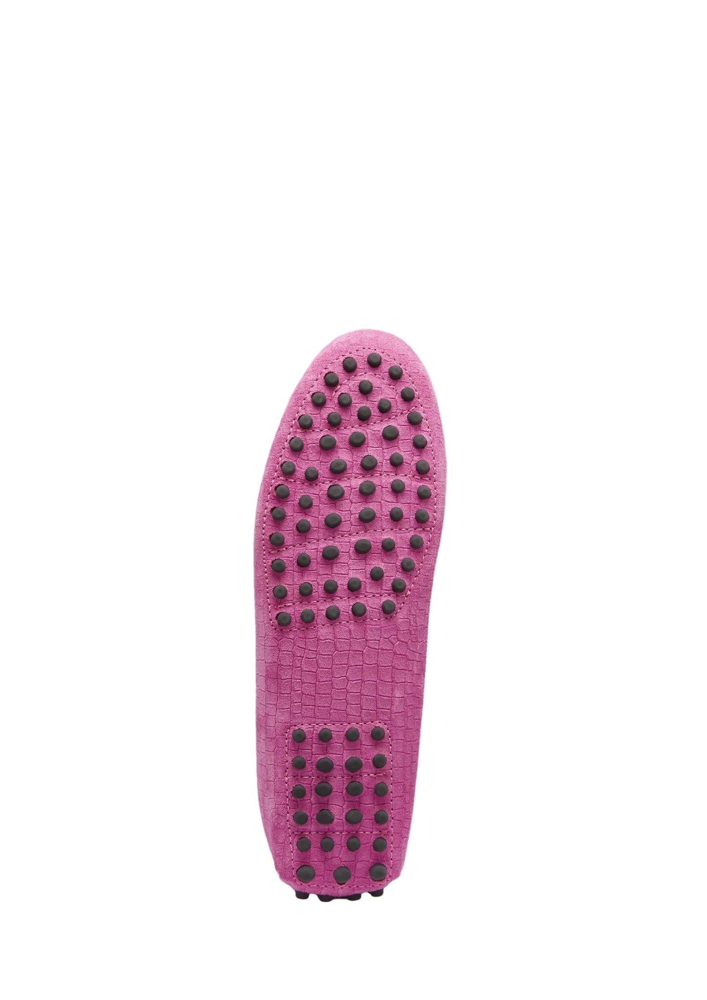 Women's Tasselled Driving Loafers, pink embossed suede