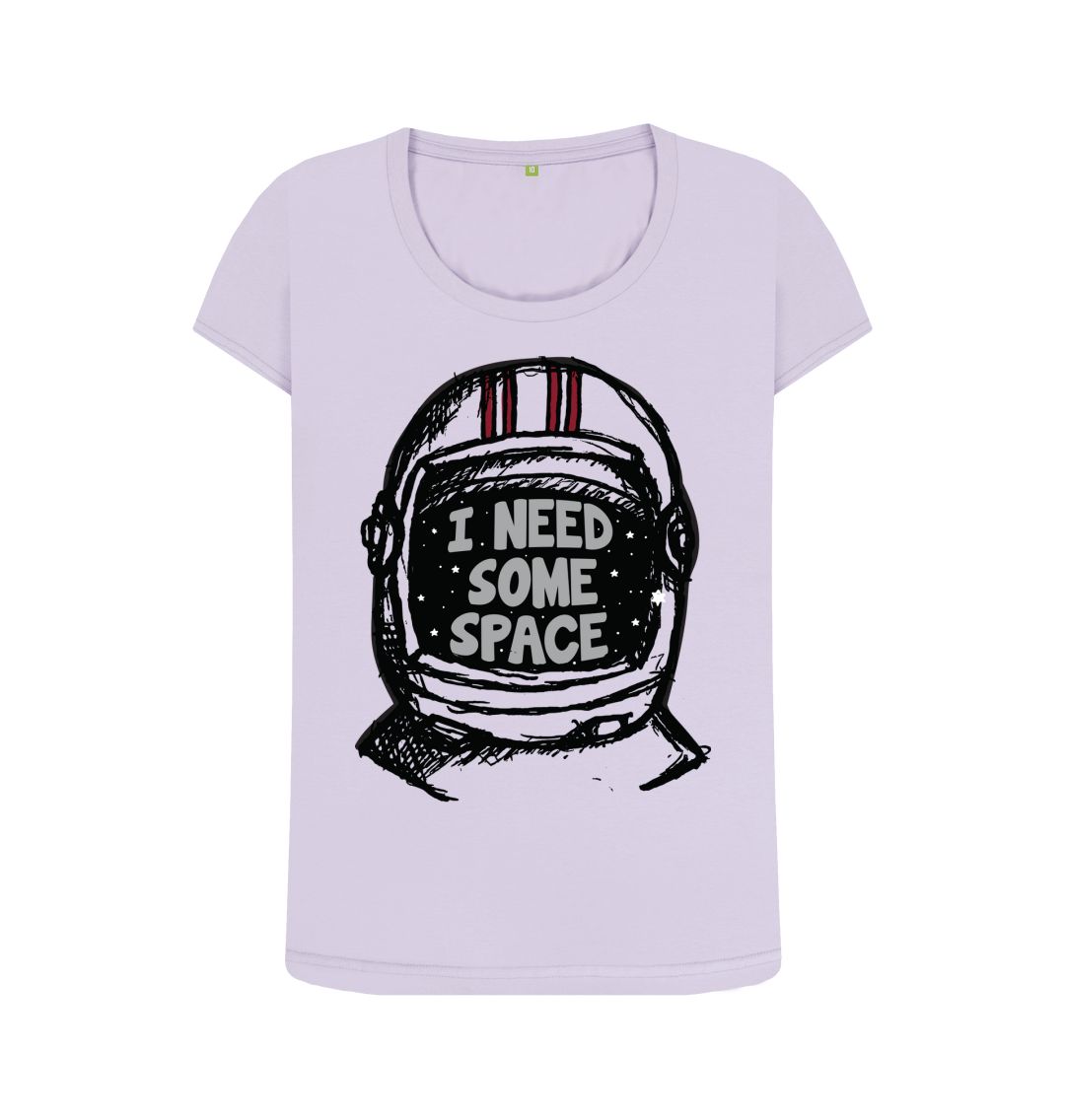 Violet I Need Some Space Print Women T-Shirts