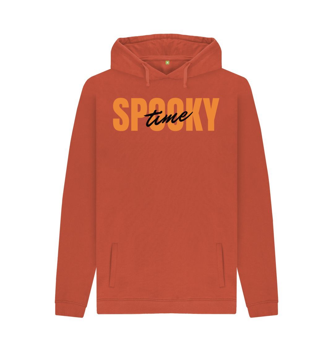 Rust Men's Spooky Time Print Hoodie