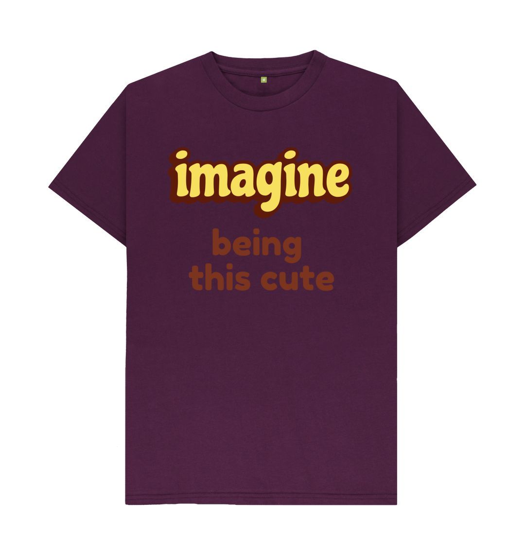 Purple Men's Imagine Print T-Shirts