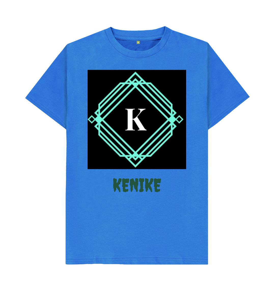 Bright Blue Men's Kenike Brand Print T-Shirts