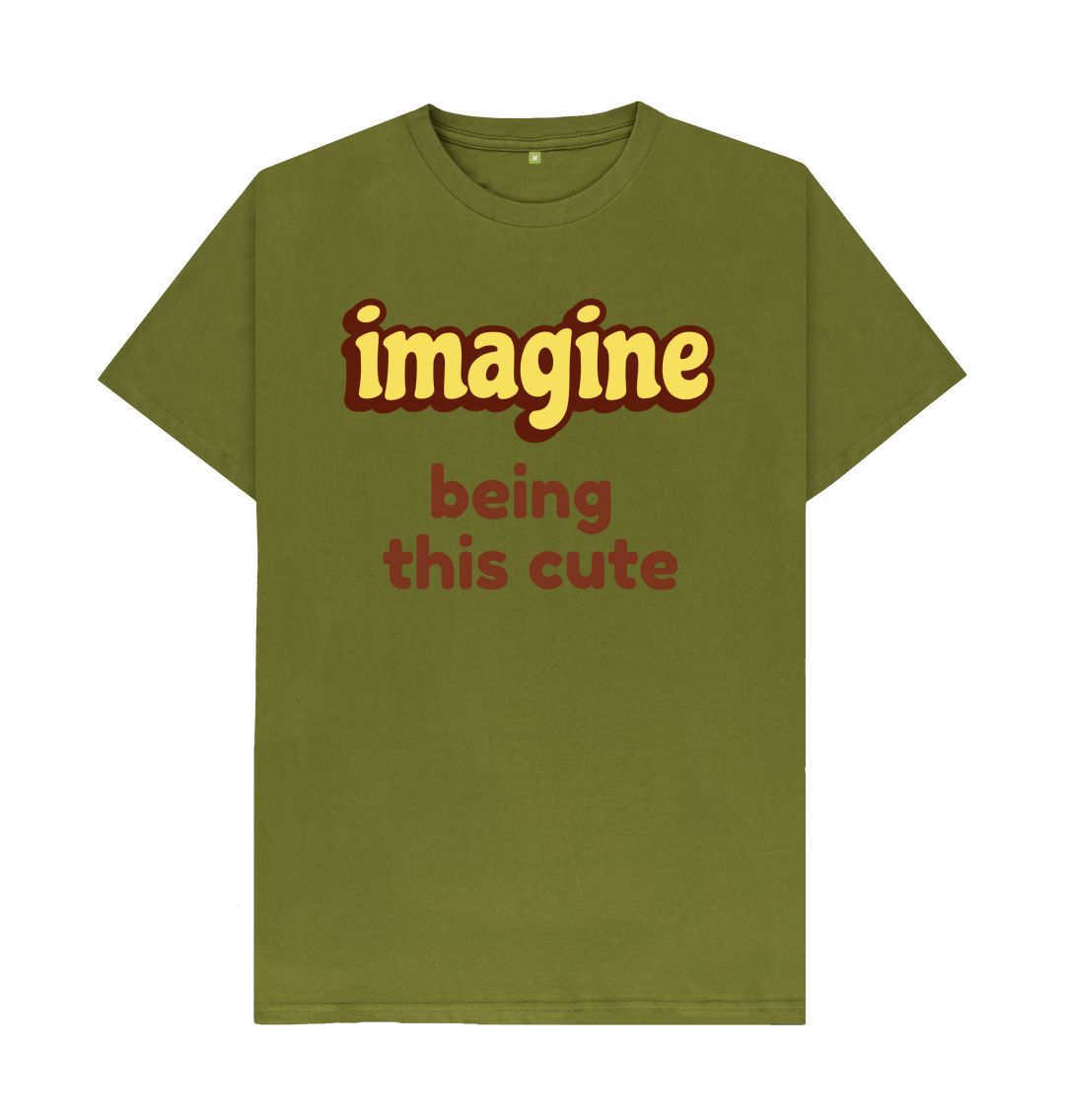 Moss Green Men's Imagine Print T-Shirts