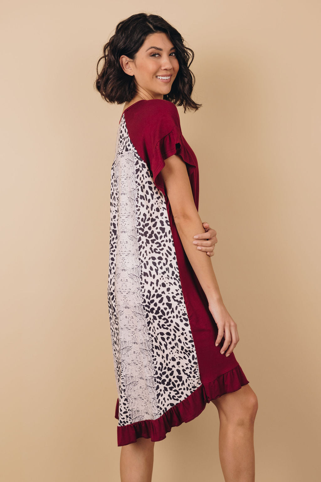 You'll Be Back Animal Print Dress-9