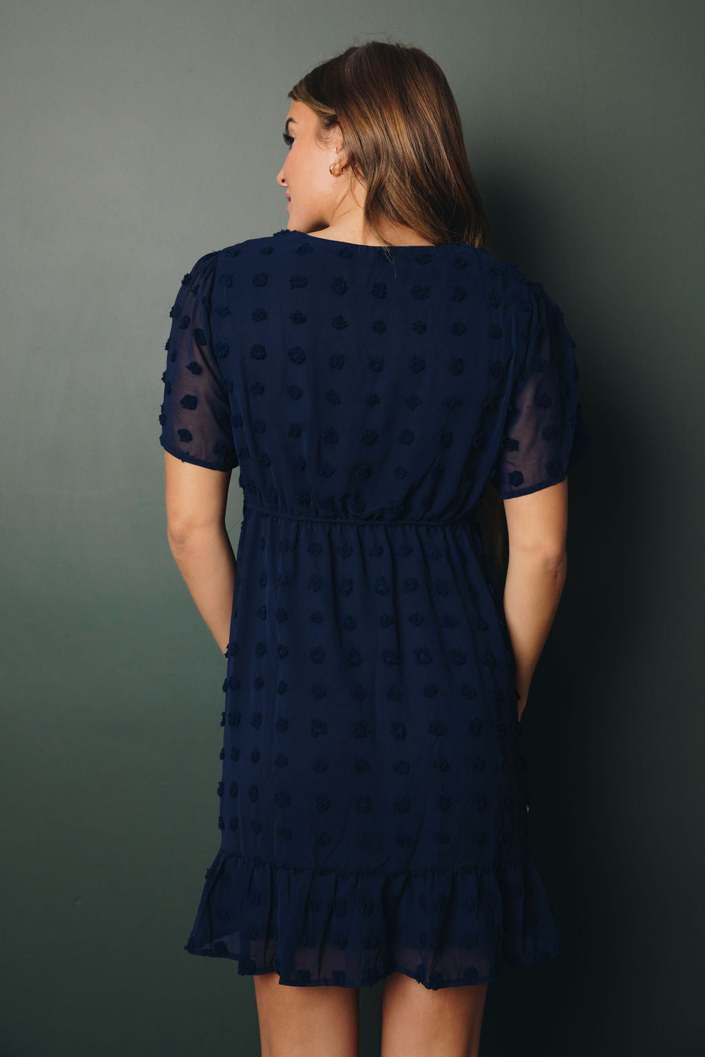 Georgie Swiss Dot Wrap Dress-10