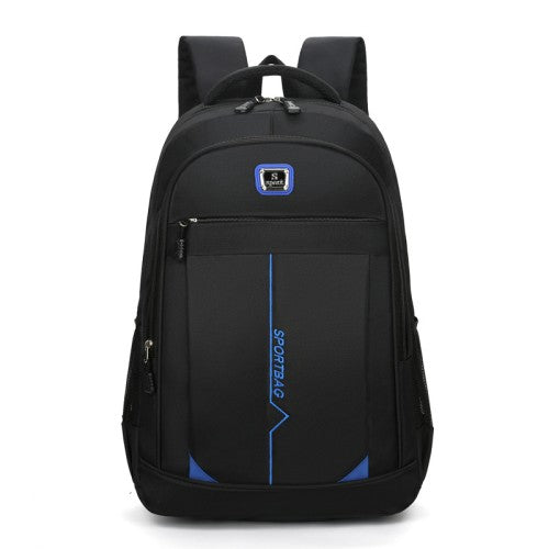 CT44924 Blue Stylish Striped Canvas Backpack-0