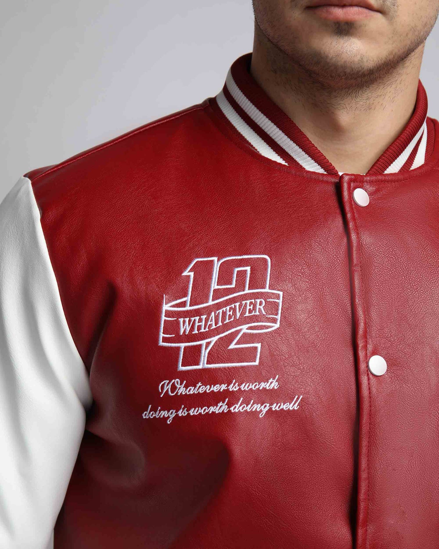 Letterman Baseball Jacket with Patches