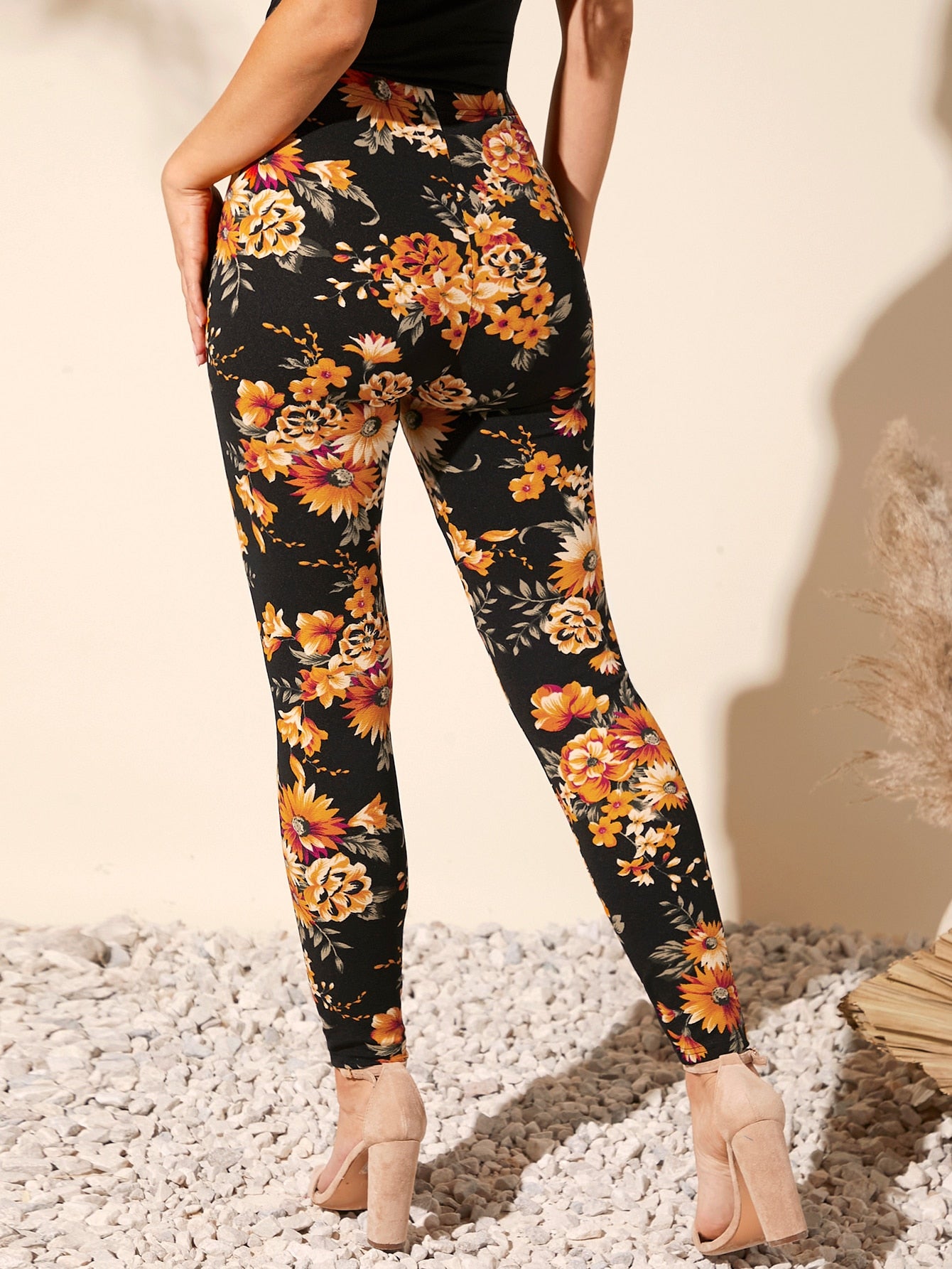 Clasi Floral Print High Waist Leggings