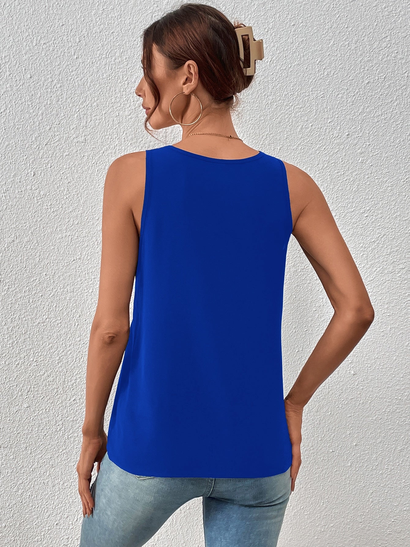 Priv Guipure Lace Panel Tank Top