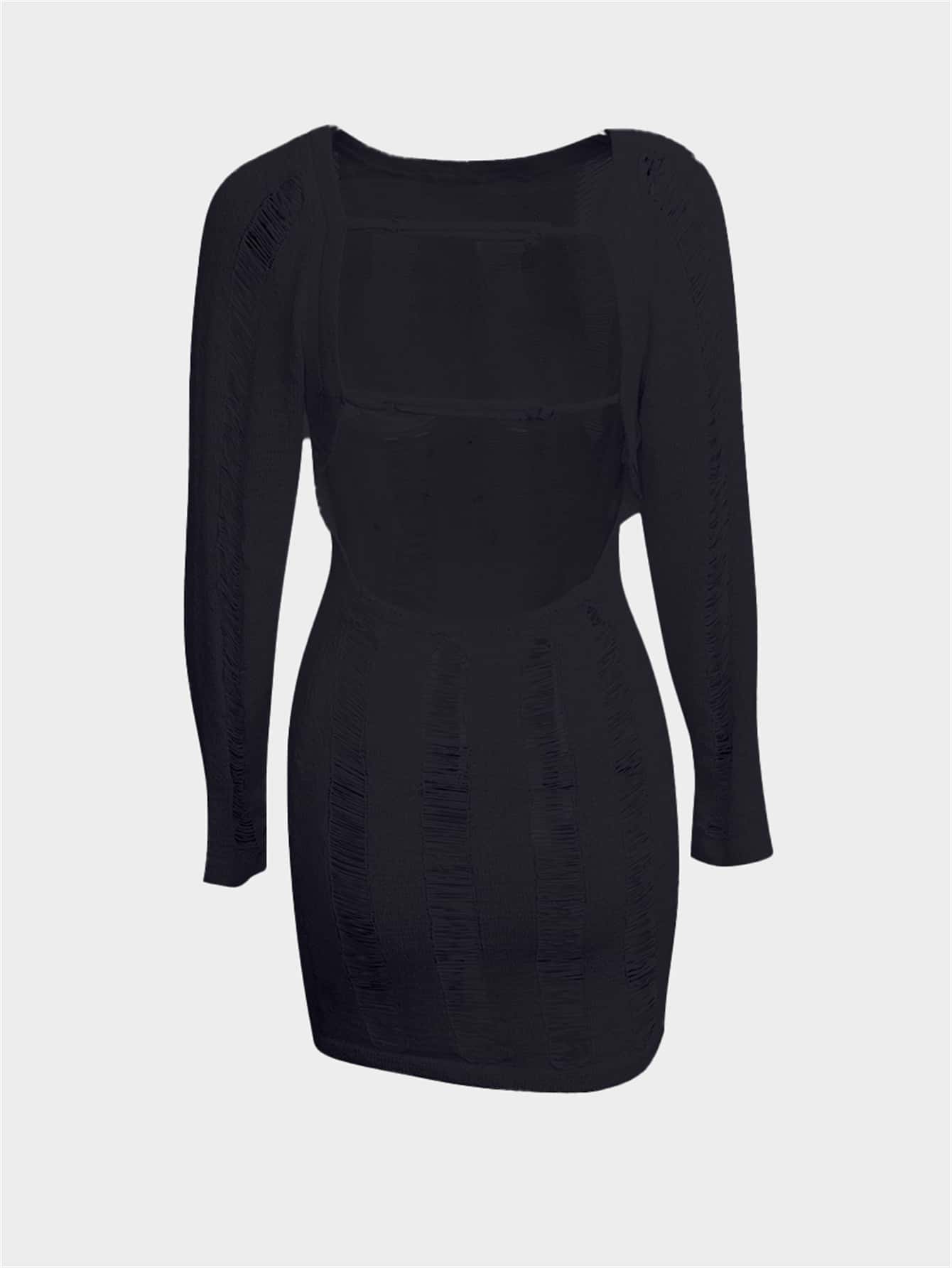 Off Shoulder Cut Out Bodycon Dress