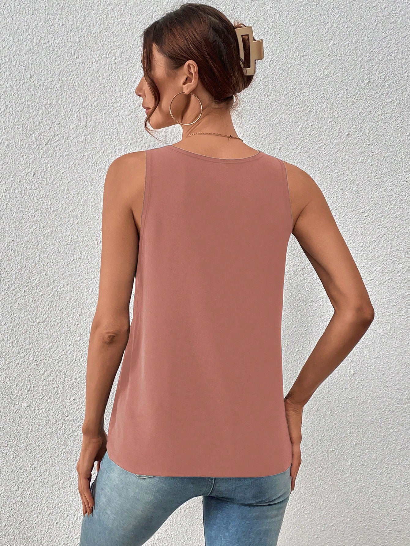 Priv Guipure Lace Panel Tank Top