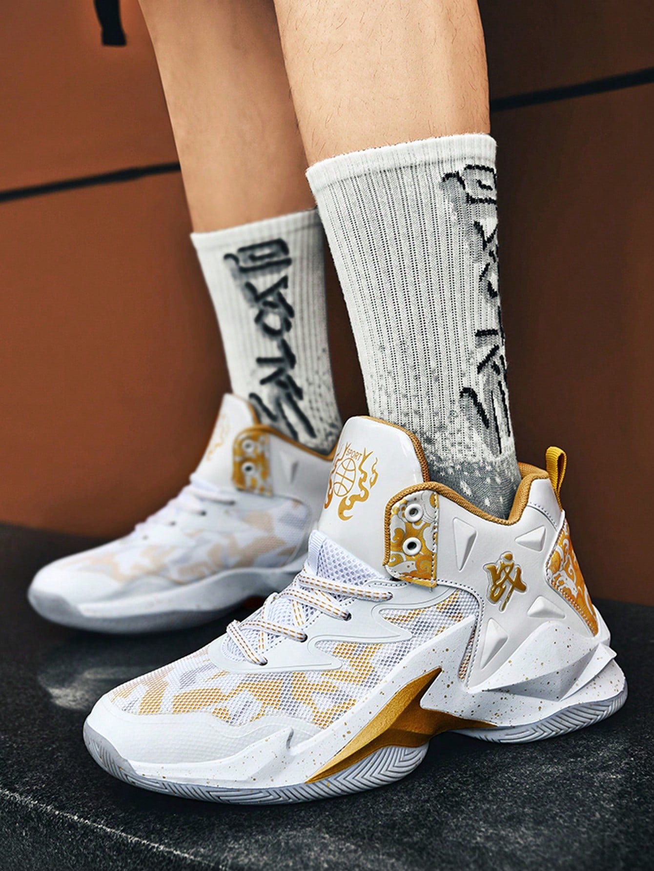 Sportliche Basketballschuhe für Herren, trendige, verschleißfeste Sportschuhe für das professionelle Training der Schüler, Neuankömmlinge