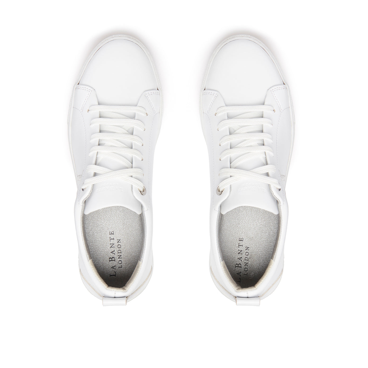 LB White Apple Leather Sneakers Women-2