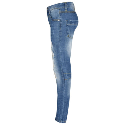 Kinder Jungen Skinny Jeans Denim Zerrissen Dehnbare Hose Neu Alter 3-13 Jahre 