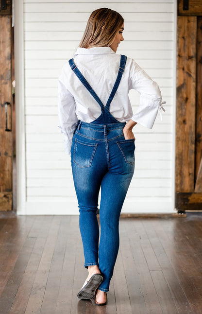 Milan Distressed Overalls-44