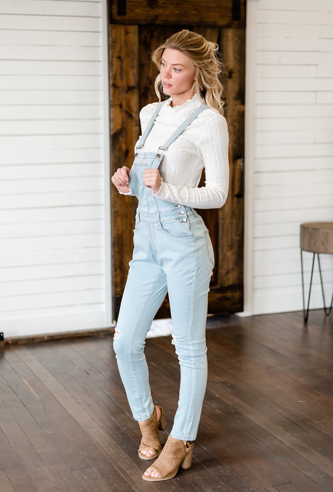 Milan Distressed Overalls-41