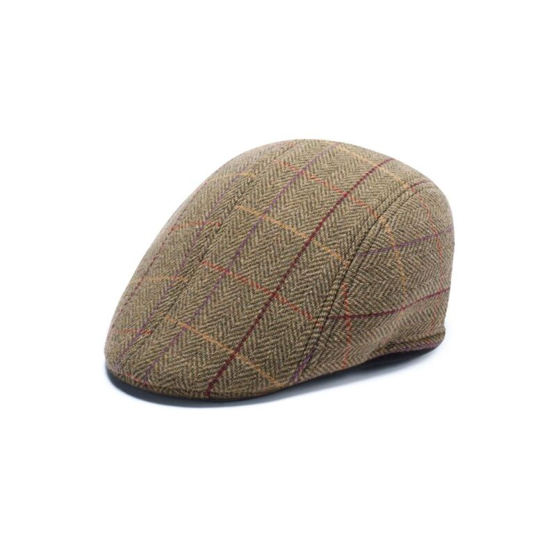 Mens Flat Cap Gatsby Tweed Baker Boy Hat Herringbone Newsboy Cap One Size