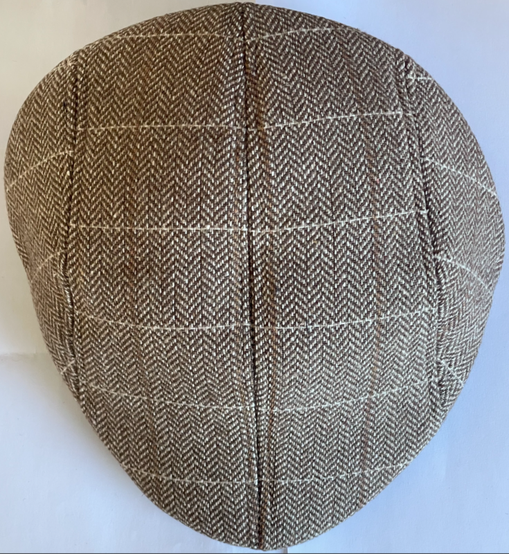 Mens Flat Cap Gatsby Tweed Baker Boy Hat Herringbone Newsboy Cap One Size